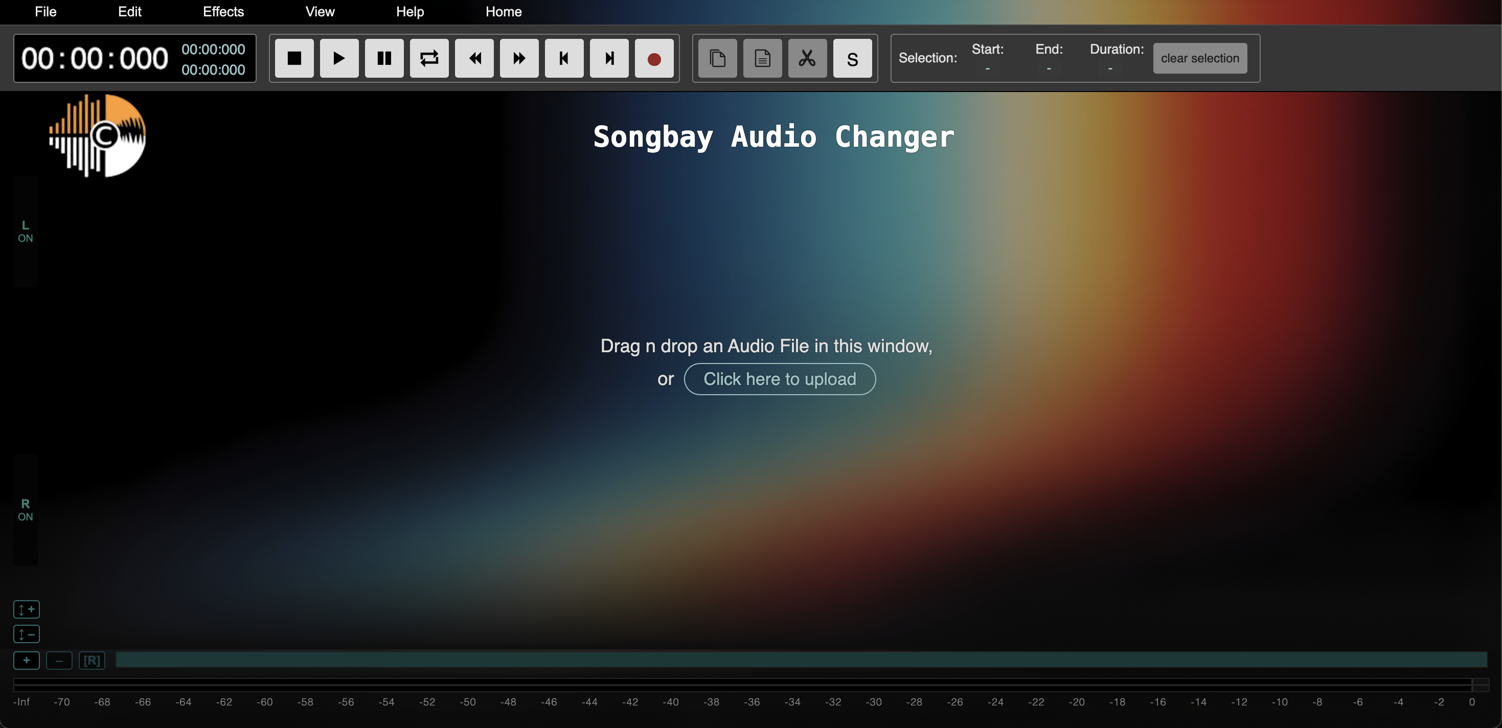 Songbay song splitting remix interface