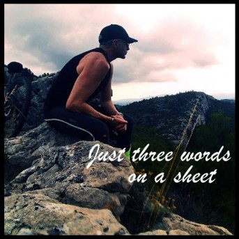 Just three words on a sheet