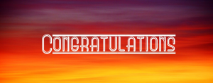 Congratulations